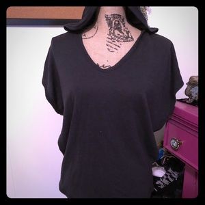 Blackcraft Cult hooded short sleeve top